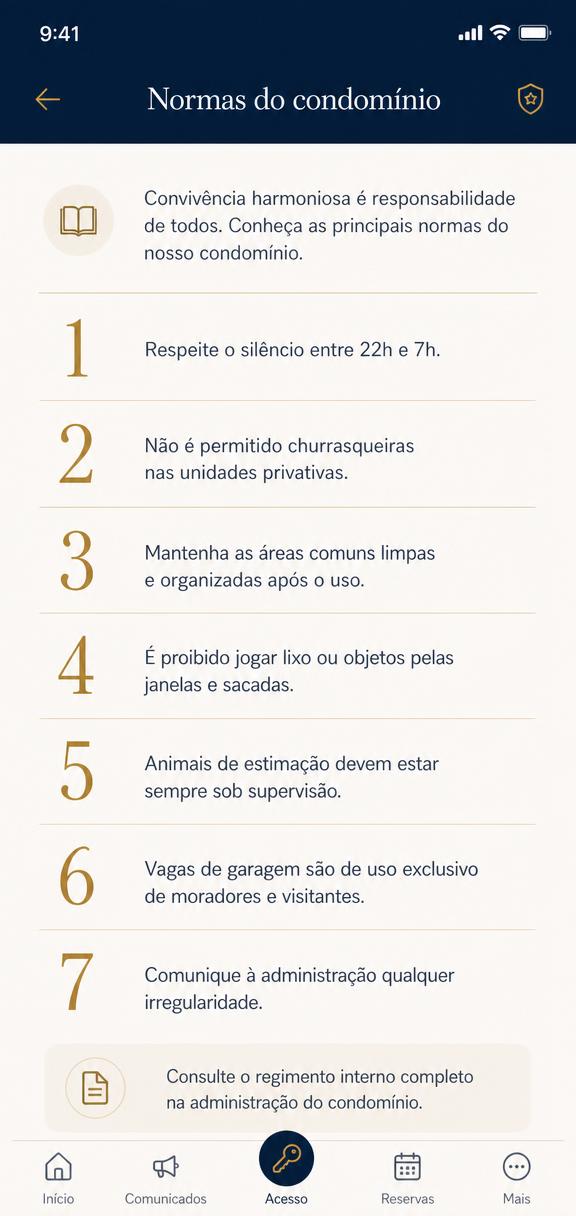 Tela 4 do aplicativo Jardim Europa Residence